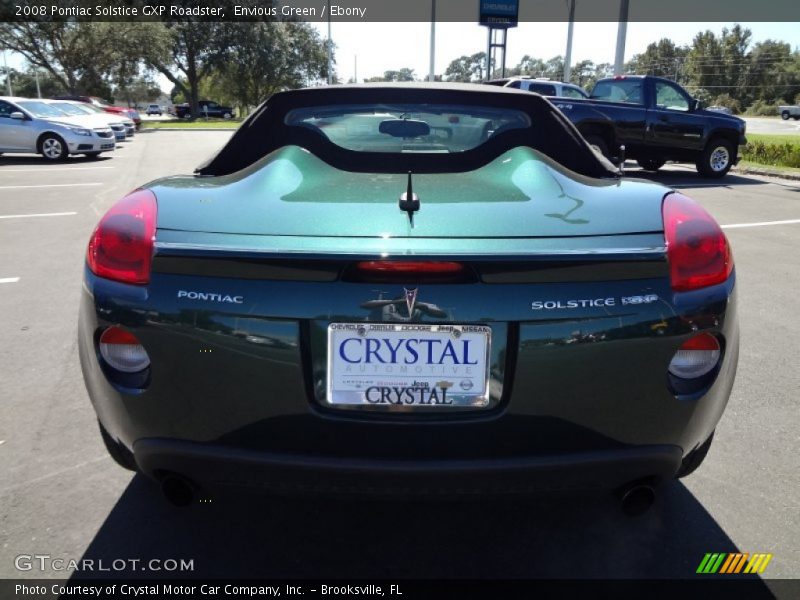 Envious Green / Ebony 2008 Pontiac Solstice GXP Roadster