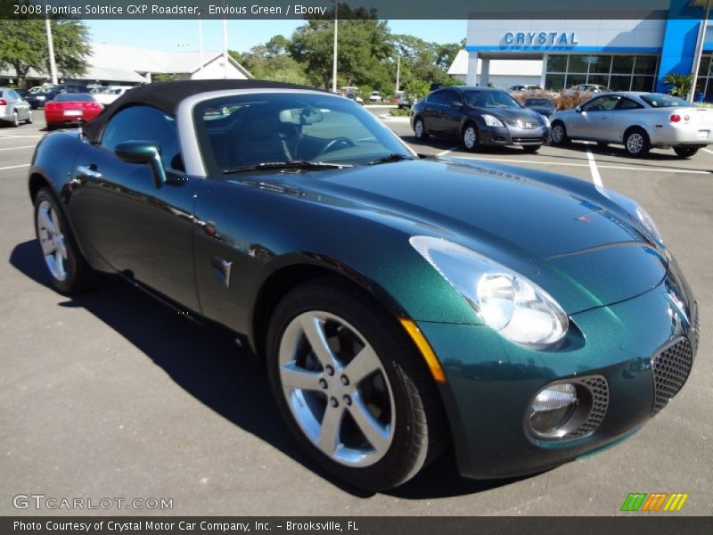 Envious Green / Ebony 2008 Pontiac Solstice GXP Roadster
