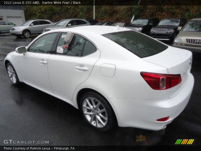 Starfire White Pearl / Black 2013 Lexus IS 250 AWD