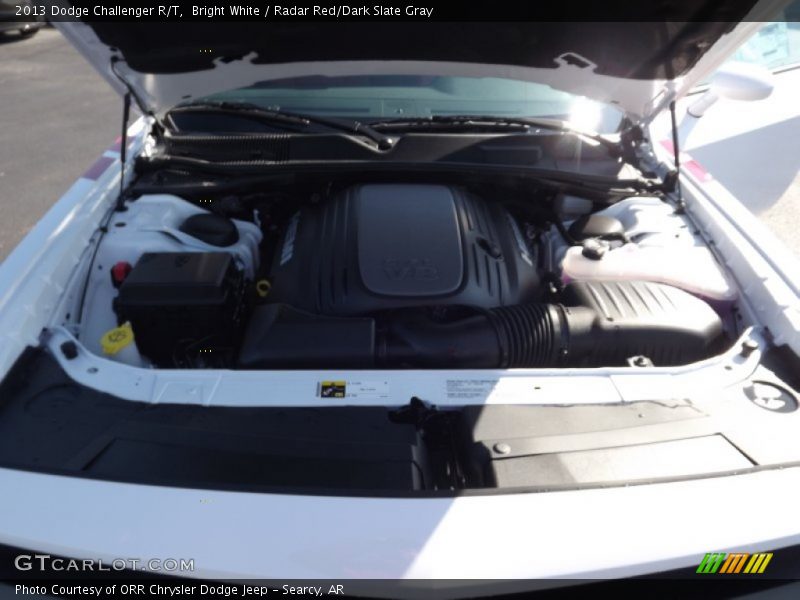 Bright White / Radar Red/Dark Slate Gray 2013 Dodge Challenger R/T