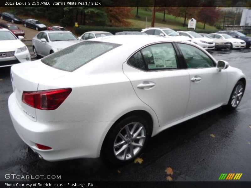 Starfire White Pearl / Black 2013 Lexus IS 250 AWD