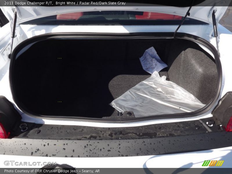 Bright White / Radar Red/Dark Slate Gray 2013 Dodge Challenger R/T