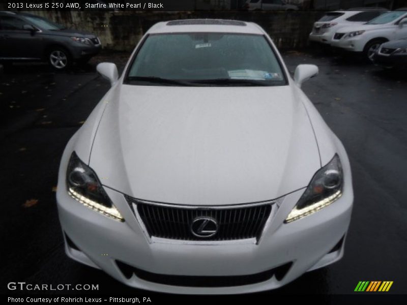 Starfire White Pearl / Black 2013 Lexus IS 250 AWD