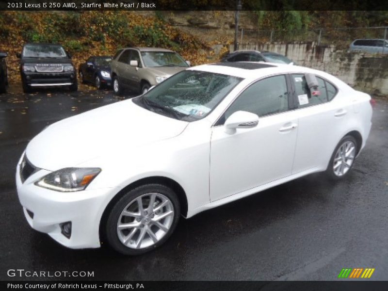 Starfire White Pearl / Black 2013 Lexus IS 250 AWD