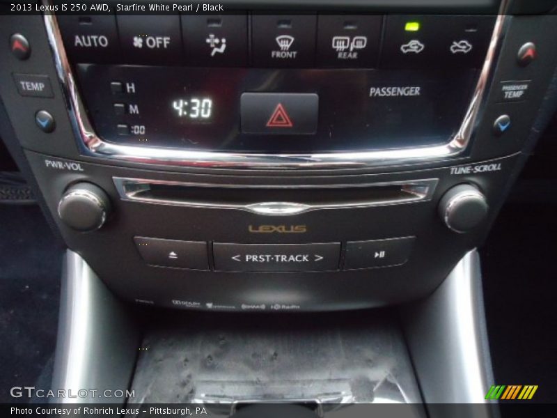 Starfire White Pearl / Black 2013 Lexus IS 250 AWD
