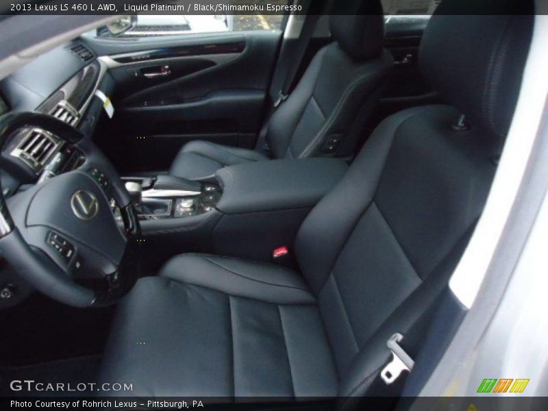  2013 LS 460 L AWD Black/Shimamoku Espresso Interior