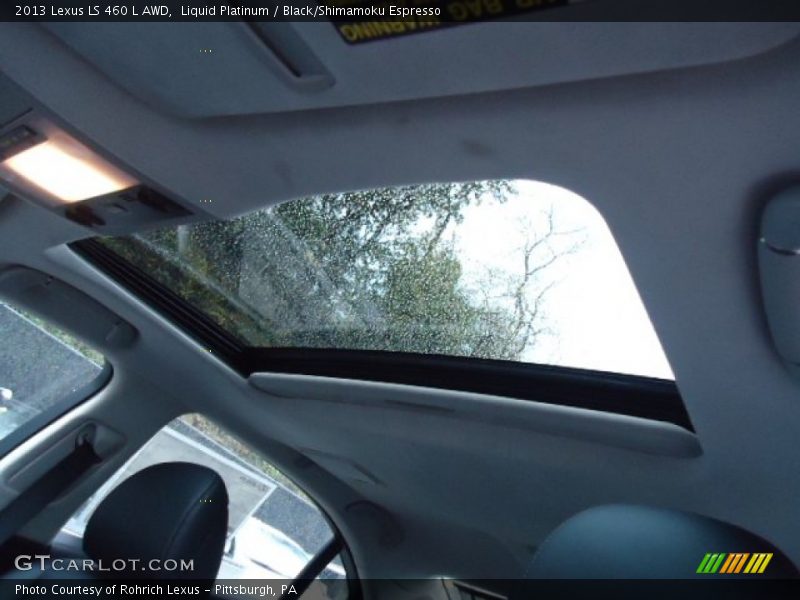 Sunroof of 2013 LS 460 L AWD