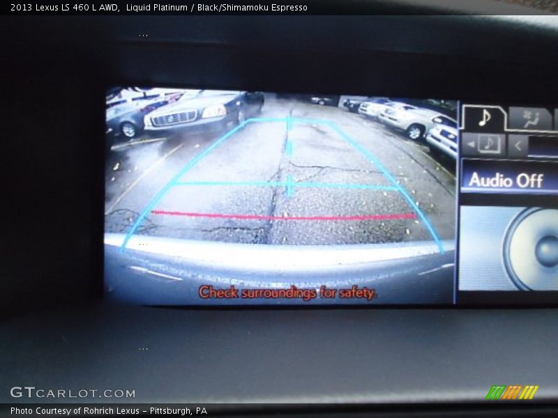 Liquid Platinum / Black/Shimamoku Espresso 2013 Lexus LS 460 L AWD