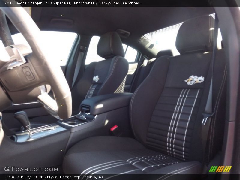  2013 Charger SRT8 Super Bee Black/Super Bee Stripes Interior