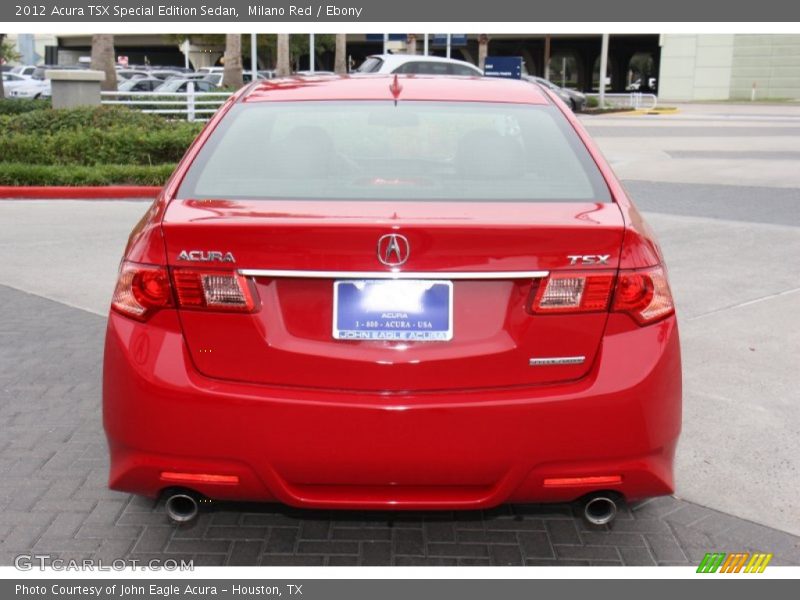 Milano Red / Ebony 2012 Acura TSX Special Edition Sedan