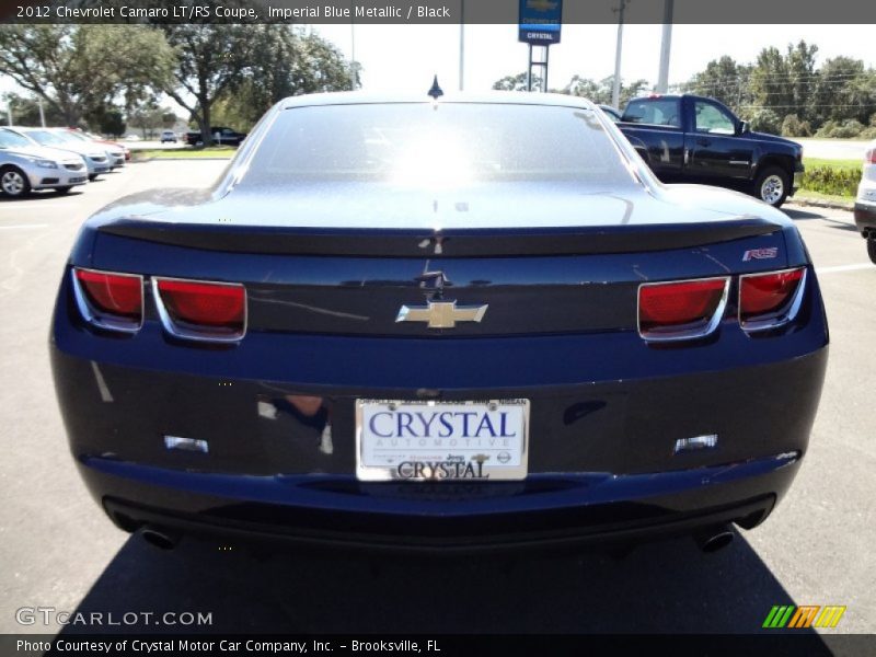 Imperial Blue Metallic / Black 2012 Chevrolet Camaro LT/RS Coupe