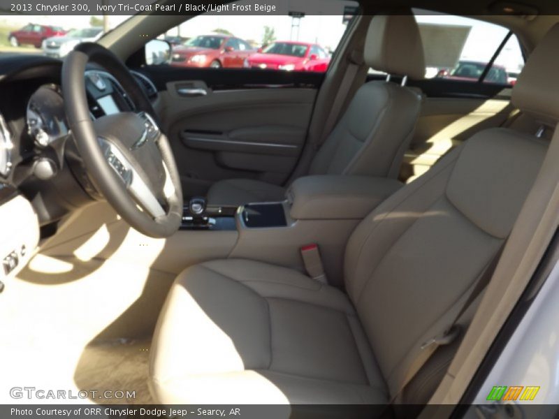 Ivory Tri-Coat Pearl / Black/Light Frost Beige 2013 Chrysler 300
