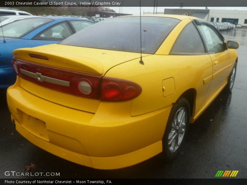 Yellow / Graphite Gray 2003 Chevrolet Cavalier LS Sport Coupe