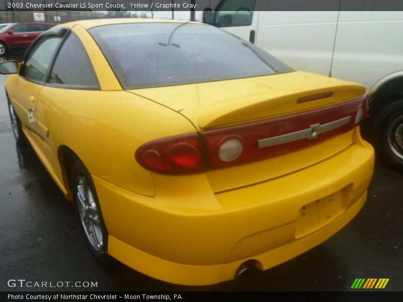 Yellow / Graphite Gray 2003 Chevrolet Cavalier LS Sport Coupe
