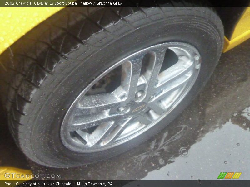 Yellow / Graphite Gray 2003 Chevrolet Cavalier LS Sport Coupe