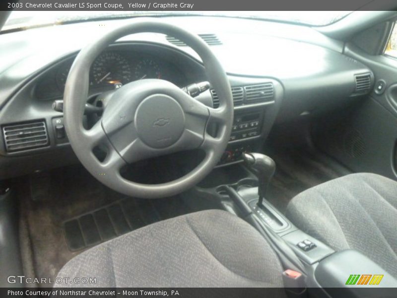 Yellow / Graphite Gray 2003 Chevrolet Cavalier LS Sport Coupe