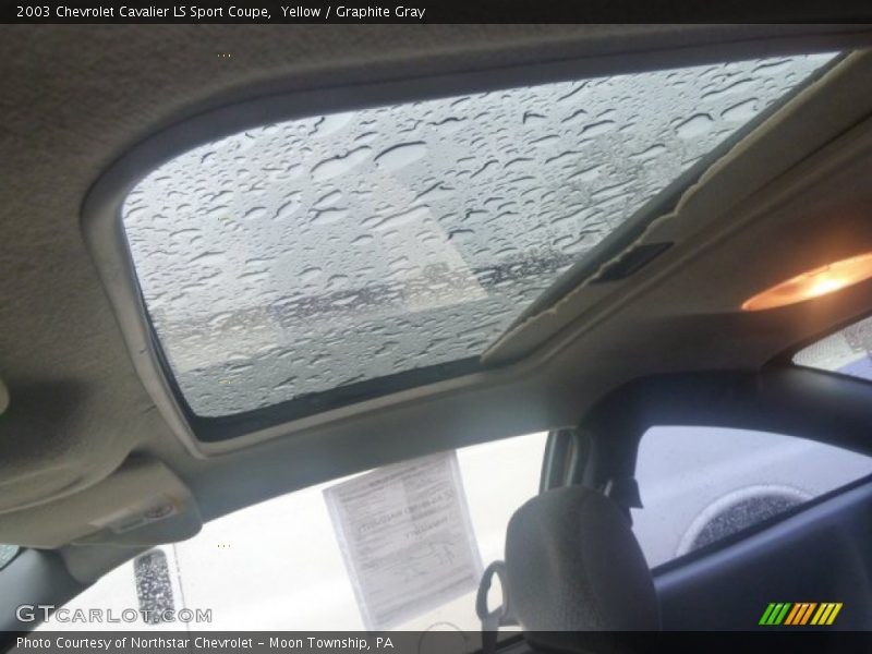Yellow / Graphite Gray 2003 Chevrolet Cavalier LS Sport Coupe