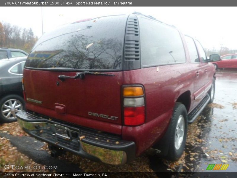 Sport Red Metallic / Tan/Neutral 2004 Chevrolet Suburban 1500 LT 4x4