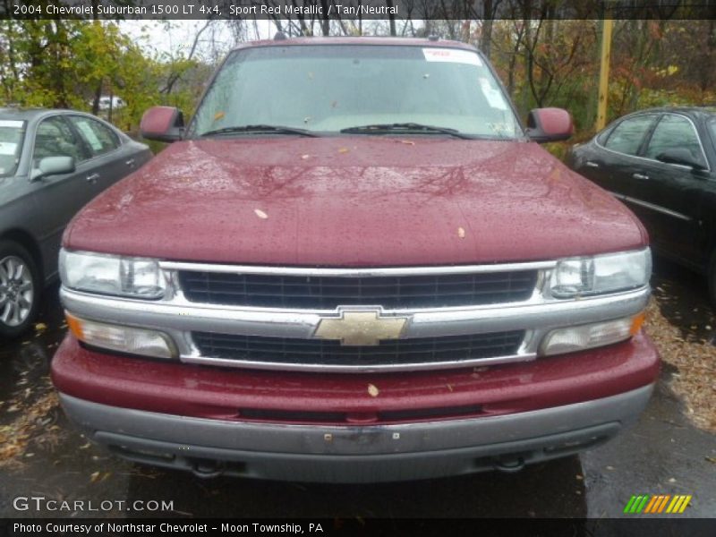 Sport Red Metallic / Tan/Neutral 2004 Chevrolet Suburban 1500 LT 4x4