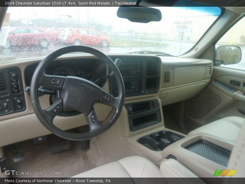 Sport Red Metallic / Tan/Neutral 2004 Chevrolet Suburban 1500 LT 4x4