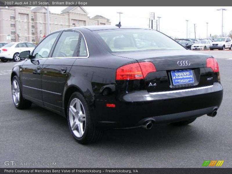 Brilliant Black / Beige 2007 Audi A4 2.0T Sedan