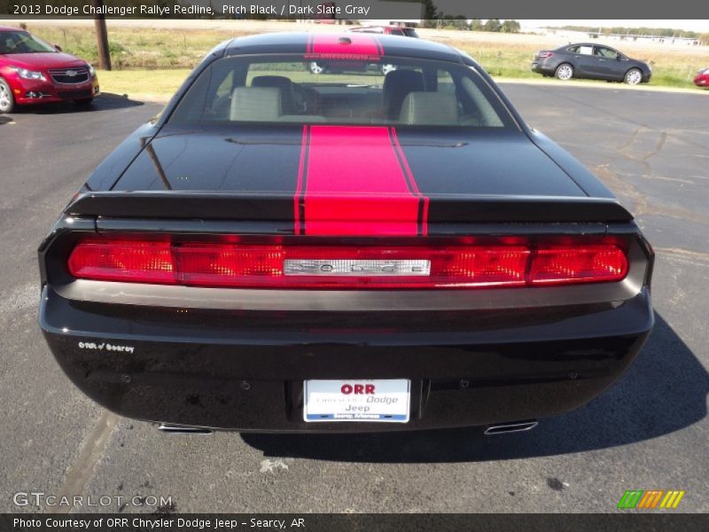 Pitch Black / Dark Slate Gray 2013 Dodge Challenger Rallye Redline