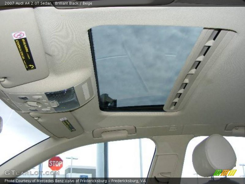 Brilliant Black / Beige 2007 Audi A4 2.0T Sedan