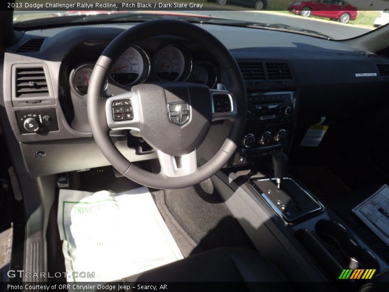 Pitch Black / Dark Slate Gray 2013 Dodge Challenger Rallye Redline