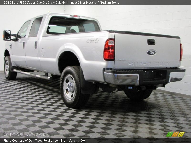 Ingot Silver Metallic / Medium Stone 2010 Ford F350 Super Duty XL Crew Cab 4x4