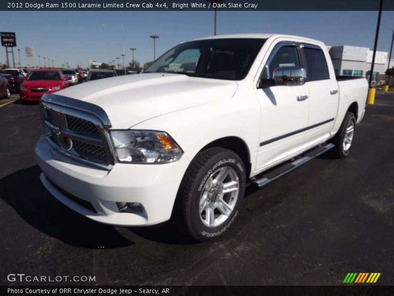 Bright White / Dark Slate Gray 2012 Dodge Ram 1500 Laramie Limited Crew Cab 4x4