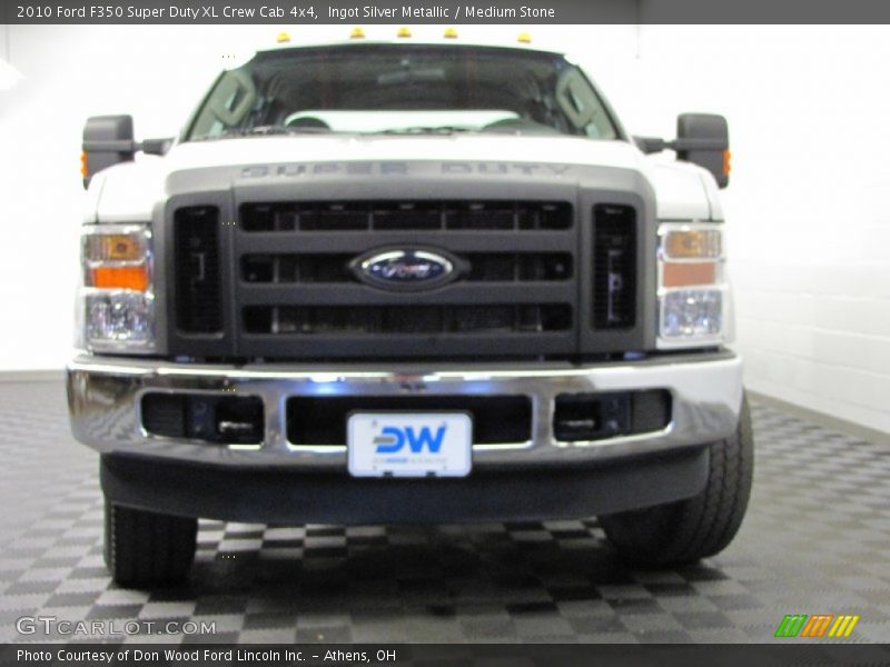 Ingot Silver Metallic / Medium Stone 2010 Ford F350 Super Duty XL Crew Cab 4x4