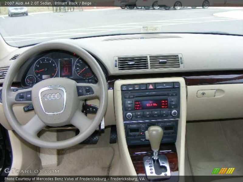 Brilliant Black / Beige 2007 Audi A4 2.0T Sedan