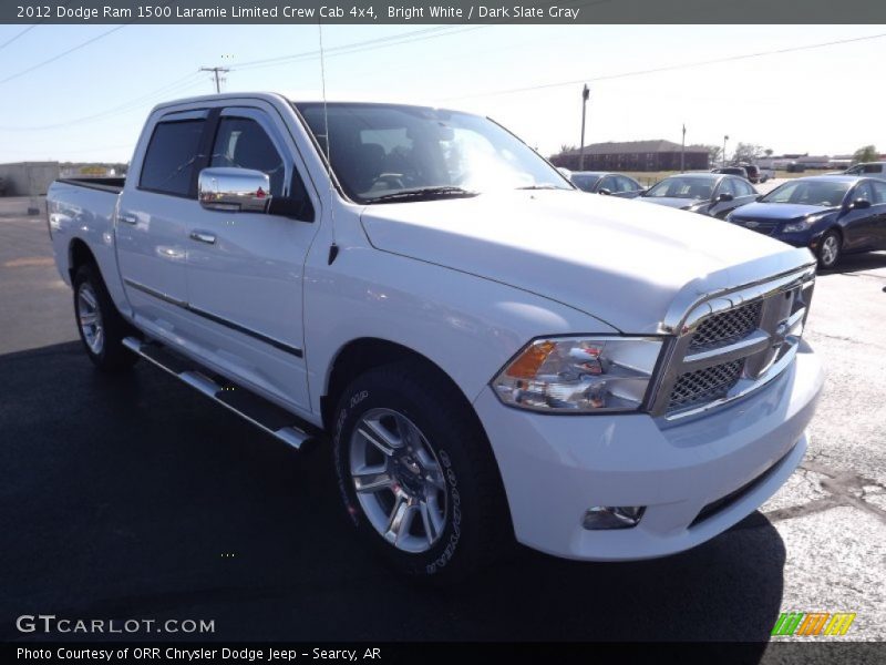 Bright White / Dark Slate Gray 2012 Dodge Ram 1500 Laramie Limited Crew Cab 4x4