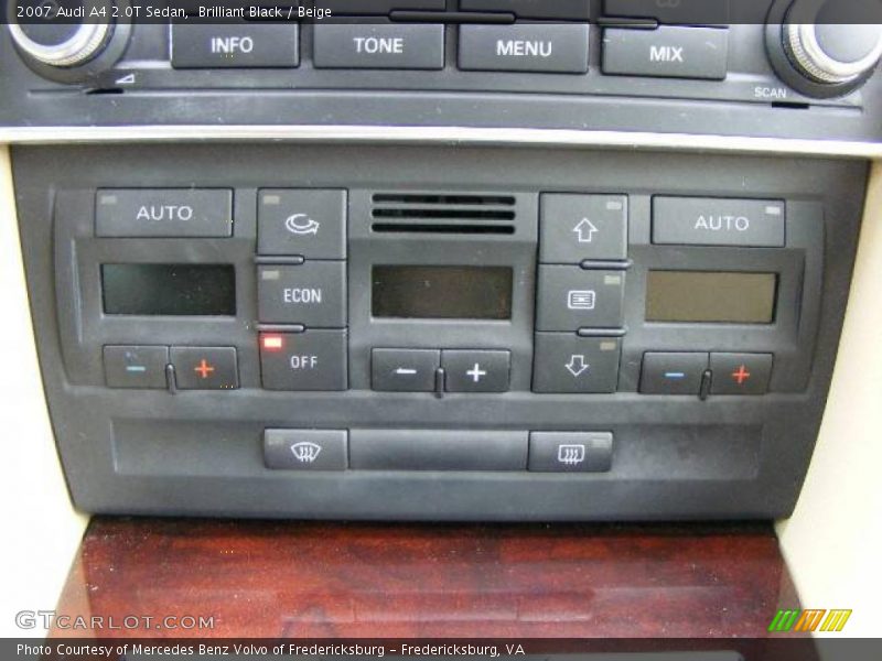 Brilliant Black / Beige 2007 Audi A4 2.0T Sedan