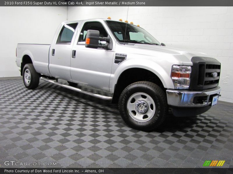 Ingot Silver Metallic / Medium Stone 2010 Ford F350 Super Duty XL Crew Cab 4x4