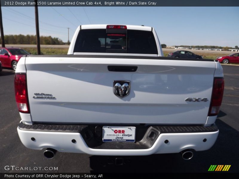 Bright White / Dark Slate Gray 2012 Dodge Ram 1500 Laramie Limited Crew Cab 4x4