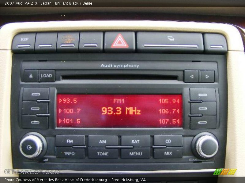 Brilliant Black / Beige 2007 Audi A4 2.0T Sedan