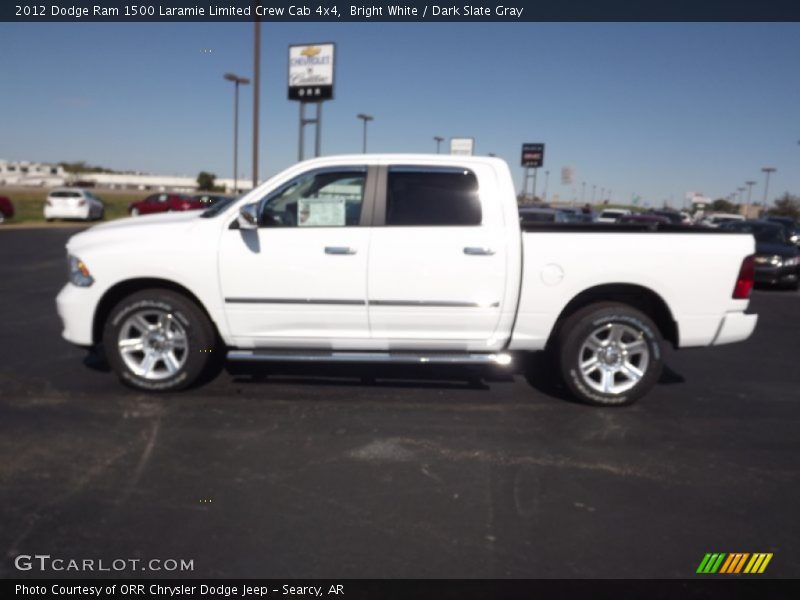 Bright White / Dark Slate Gray 2012 Dodge Ram 1500 Laramie Limited Crew Cab 4x4