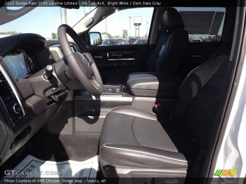 Bright White / Dark Slate Gray 2012 Dodge Ram 1500 Laramie Limited Crew Cab 4x4