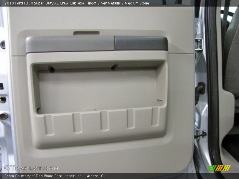 Ingot Silver Metallic / Medium Stone 2010 Ford F350 Super Duty XL Crew Cab 4x4