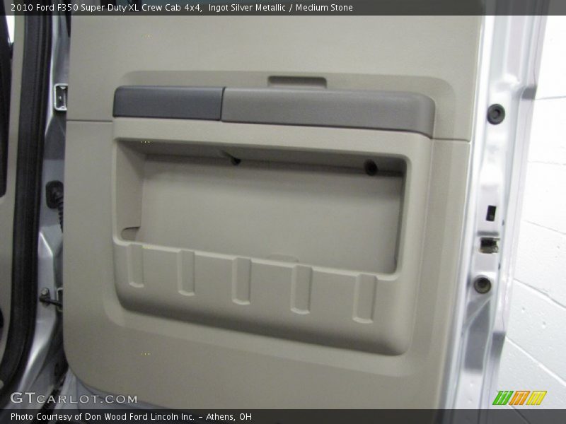 Ingot Silver Metallic / Medium Stone 2010 Ford F350 Super Duty XL Crew Cab 4x4