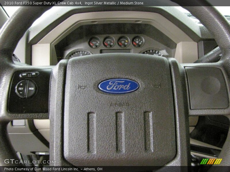 Ingot Silver Metallic / Medium Stone 2010 Ford F350 Super Duty XL Crew Cab 4x4