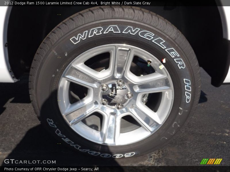 Bright White / Dark Slate Gray 2012 Dodge Ram 1500 Laramie Limited Crew Cab 4x4