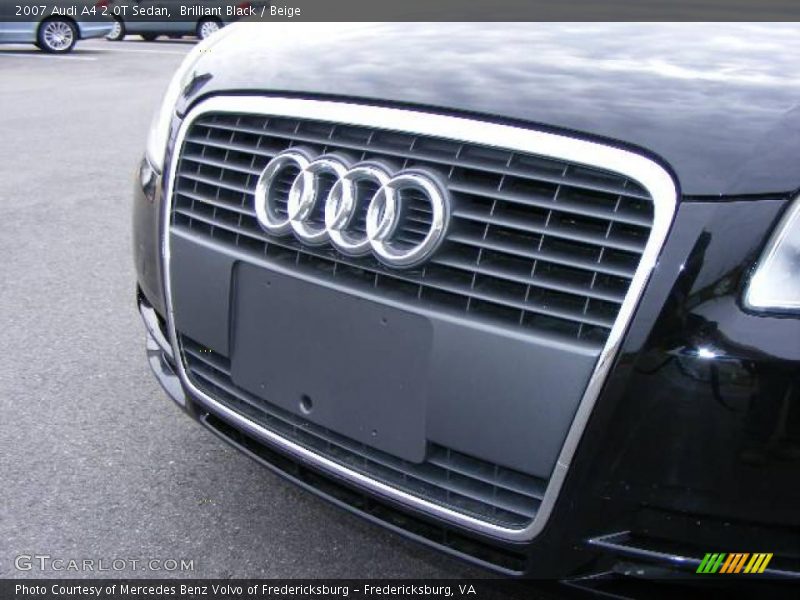 Brilliant Black / Beige 2007 Audi A4 2.0T Sedan