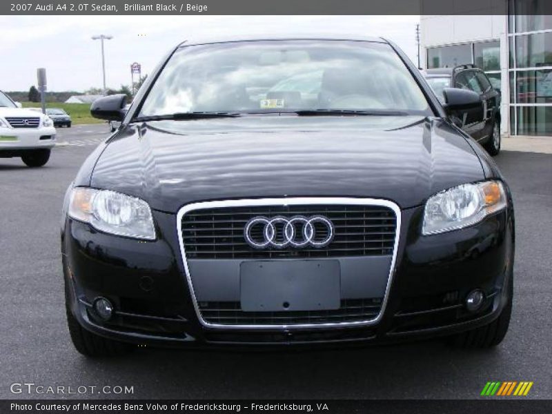 Brilliant Black / Beige 2007 Audi A4 2.0T Sedan