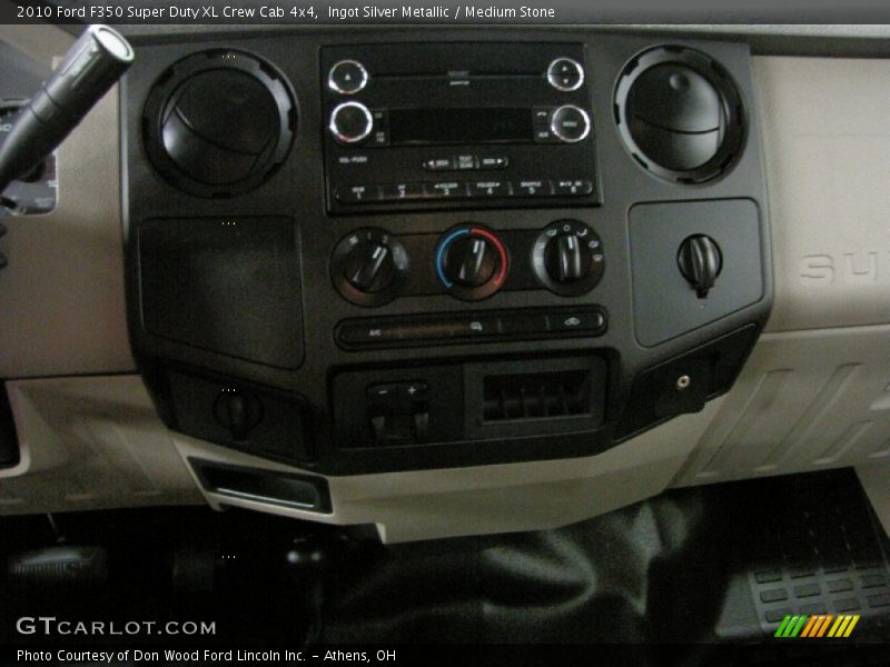 Ingot Silver Metallic / Medium Stone 2010 Ford F350 Super Duty XL Crew Cab 4x4