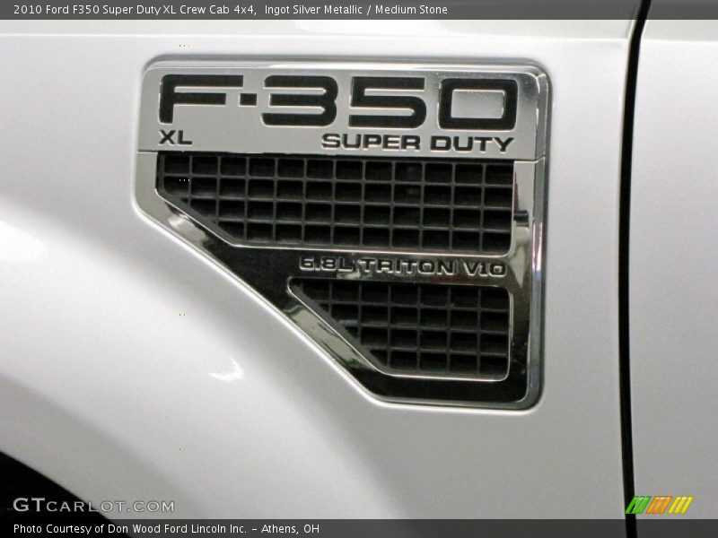 Ingot Silver Metallic / Medium Stone 2010 Ford F350 Super Duty XL Crew Cab 4x4