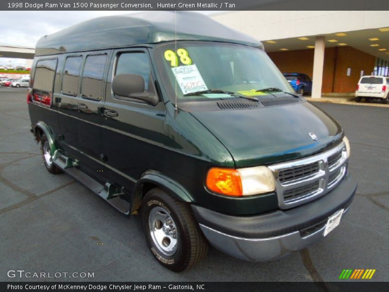 Hunter Green Metallic / Tan 1998 Dodge Ram Van 1500 Passenger Conversion