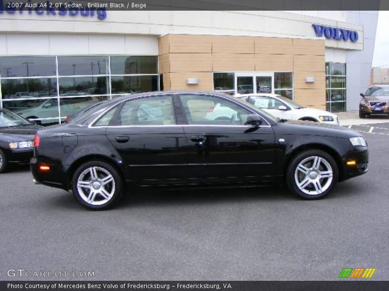 Brilliant Black / Beige 2007 Audi A4 2.0T Sedan