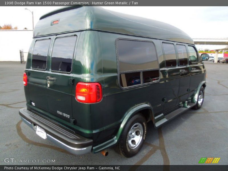 Hunter Green Metallic / Tan 1998 Dodge Ram Van 1500 Passenger Conversion